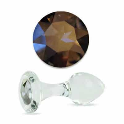Crystal Delights long and large glass butt plug
