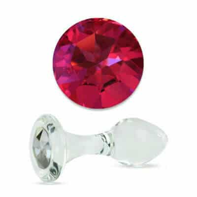 Long and Medium Crystall Delights plug with pink gem