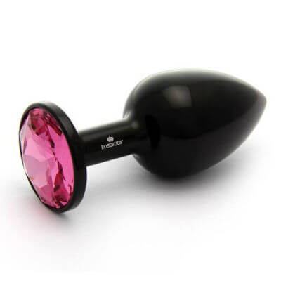 Julian Snelling's Rosebuds Cristal large black aluminum butt plug