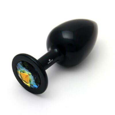 XL black anodized aluminum princess plug