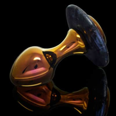 Upminster Classic butt plug in gold anodized titanium